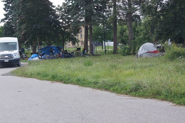 homeless tents